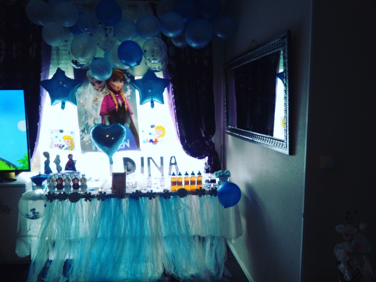 Anniversaire thème reine des neiges