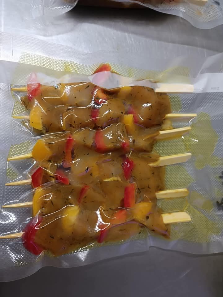 Brochette de poulet au curry