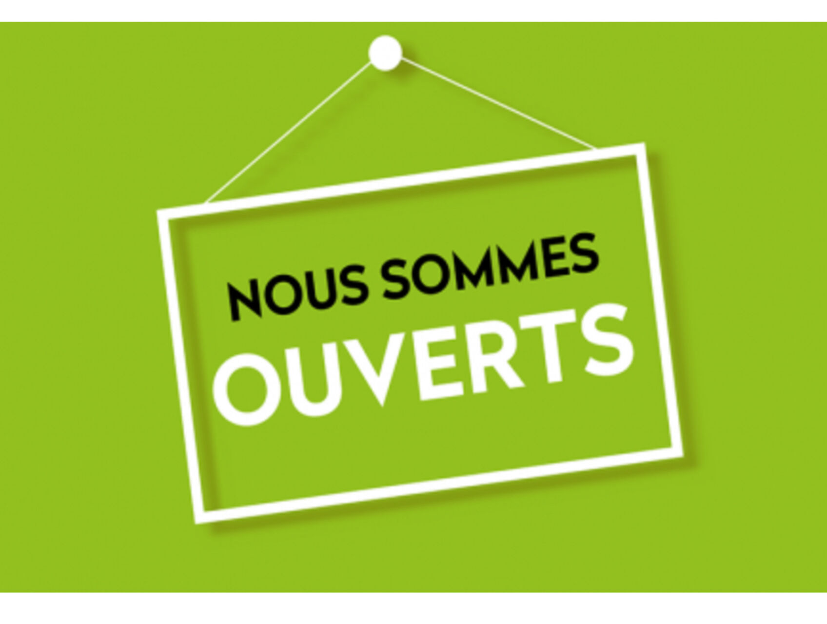 Ouverture exceptionnelle