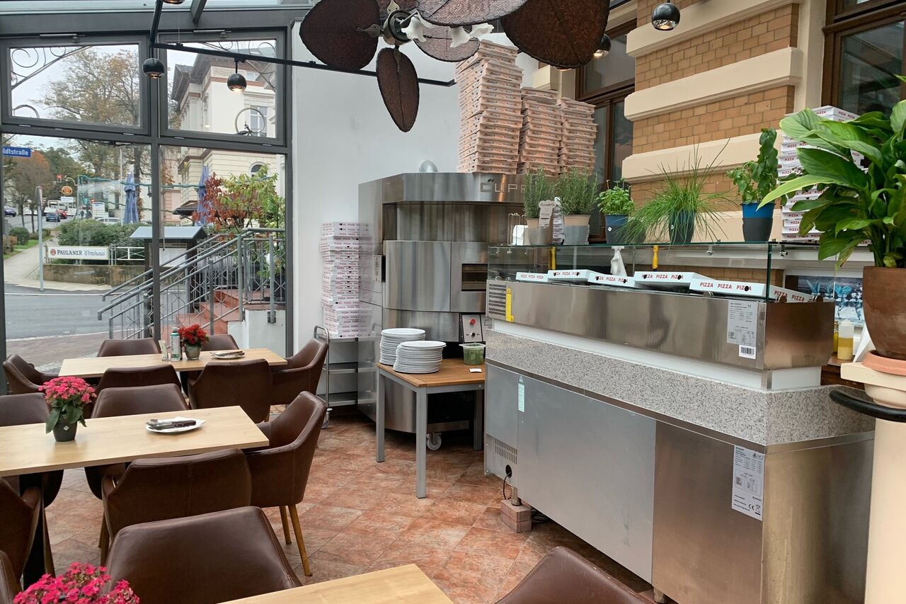 Frische Pizza - sein Sie Live dabei