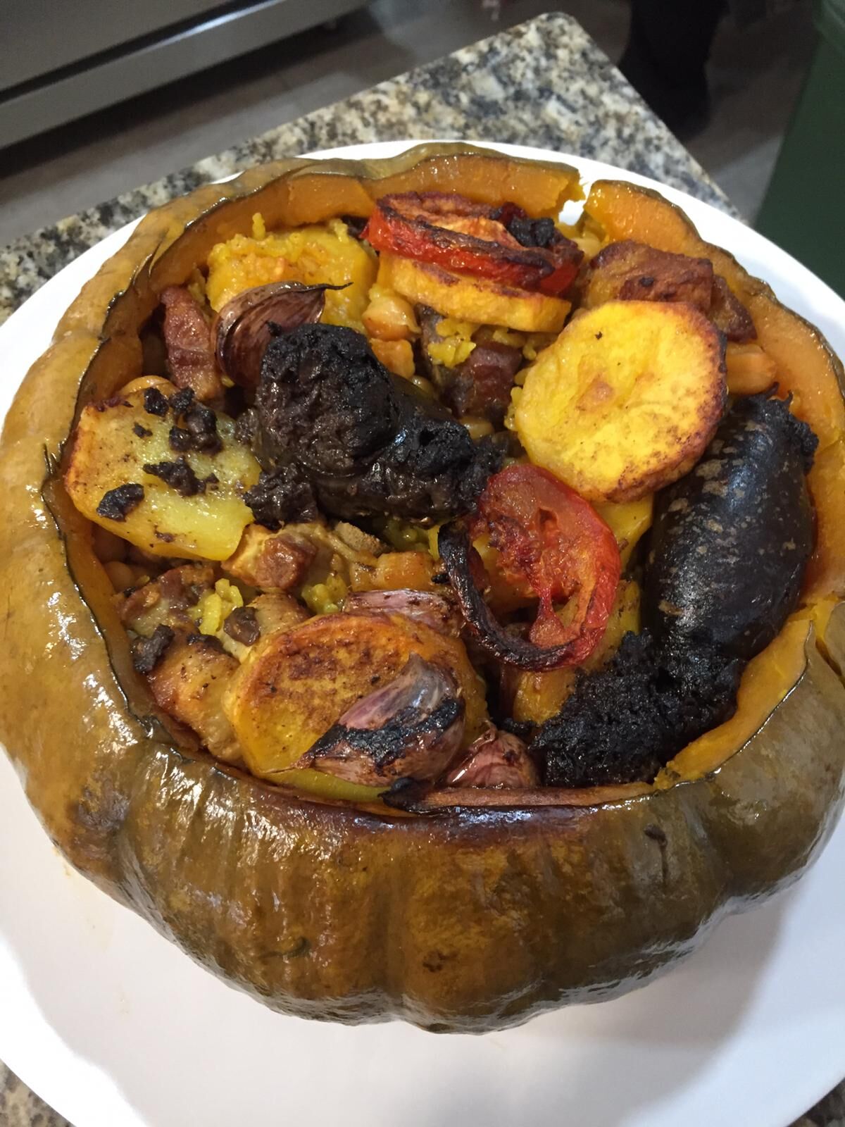 Arroz al Horno en Calabaza