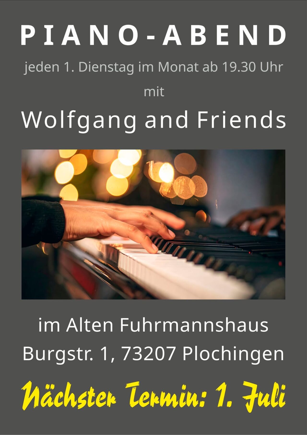 "Wolfgang and Friends" am 01.07.