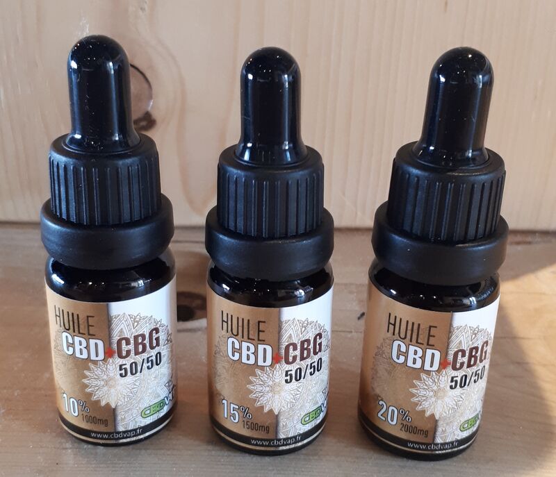 Huiles CBD /CBG de 10% a 20%