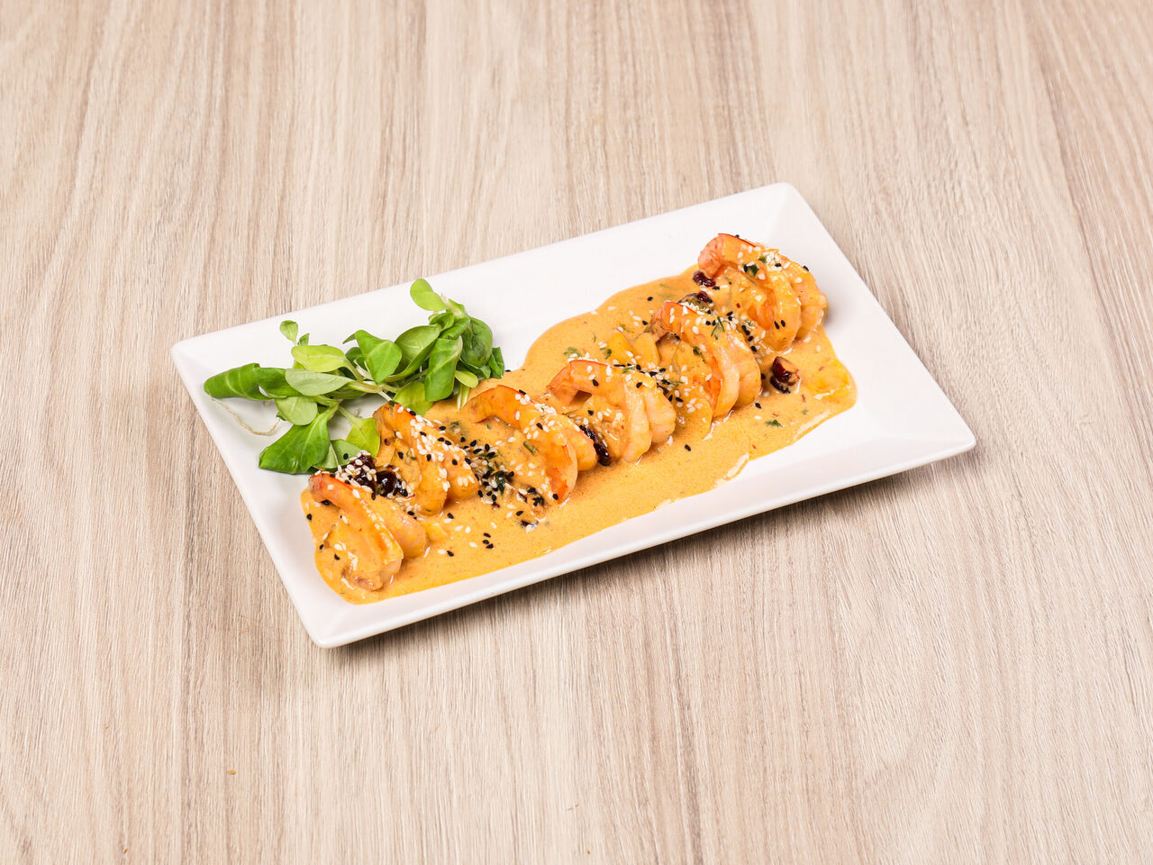 Krewetki na żurawinie