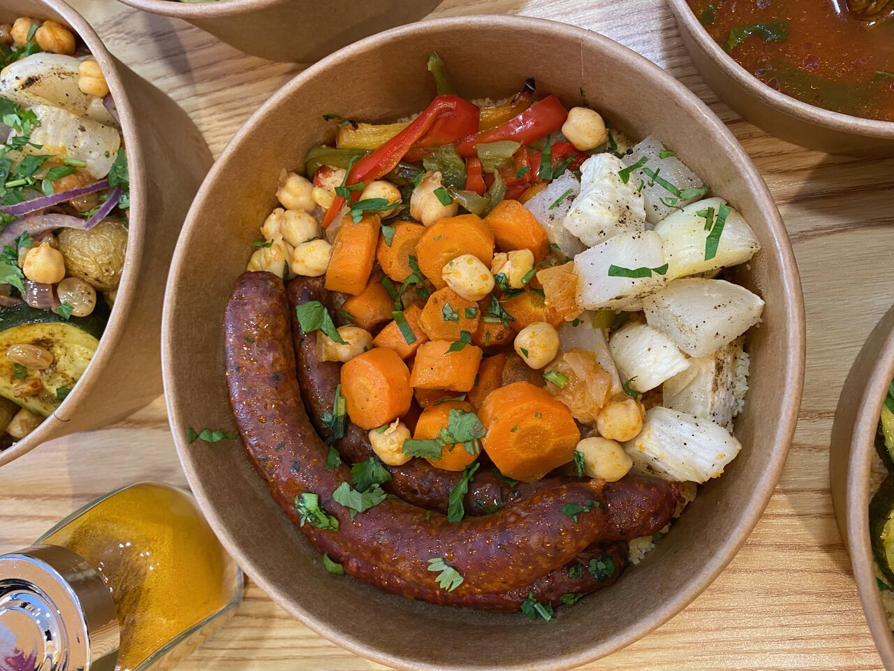 Couscous mergez + 3 légumes au choix 