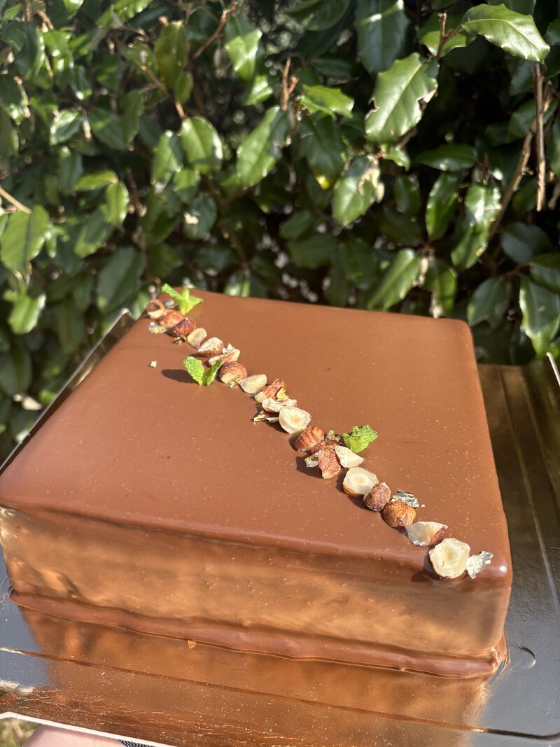 Entremet chocolat praliné à la fève de Tonka 🍫