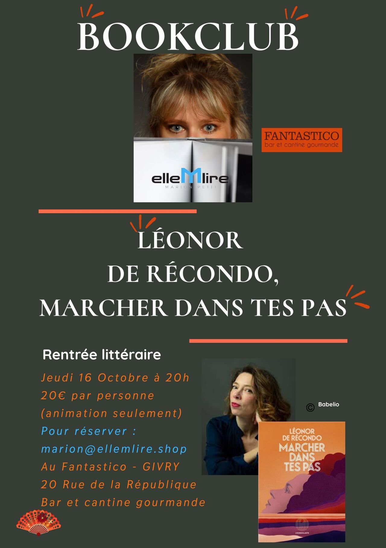 Bookclub Léonor de Recondo "Marcher dans tes pas"
