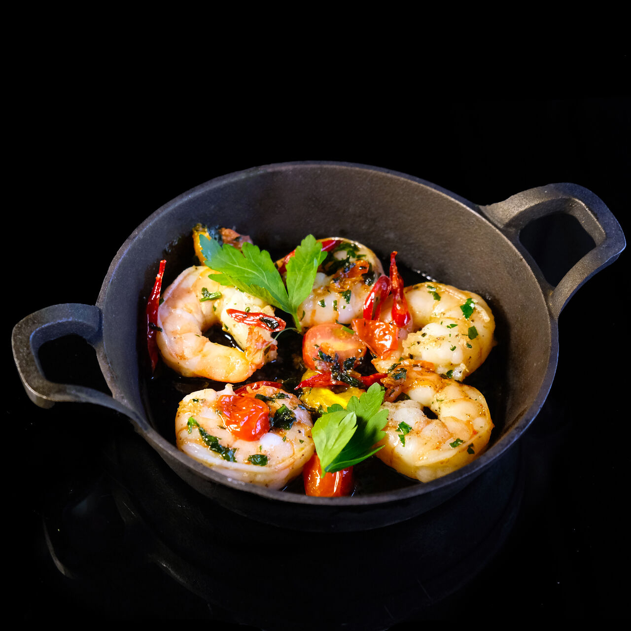 Garnelen mit Knoblauch