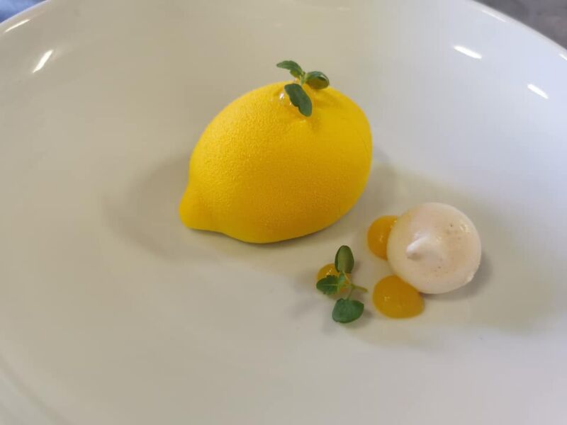 Coque au citron yuzu, insert mandarine