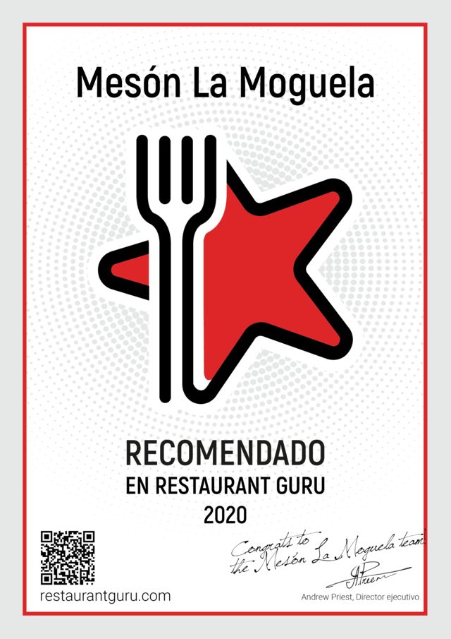 Premio Restaurant Guru 2020 