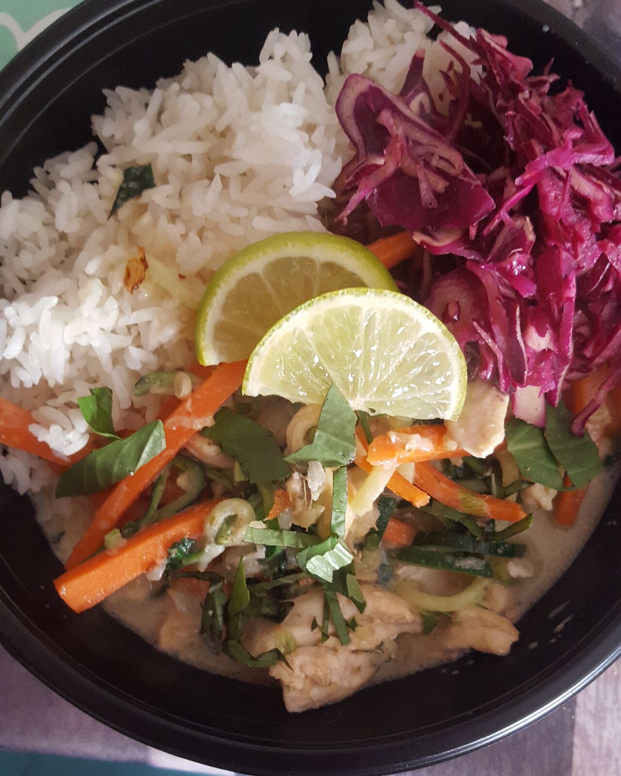 Notre curry vert et son riz parfumé au jasmin 