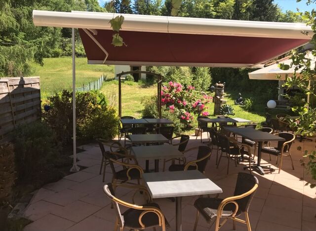 terrasse arrière ombragée 