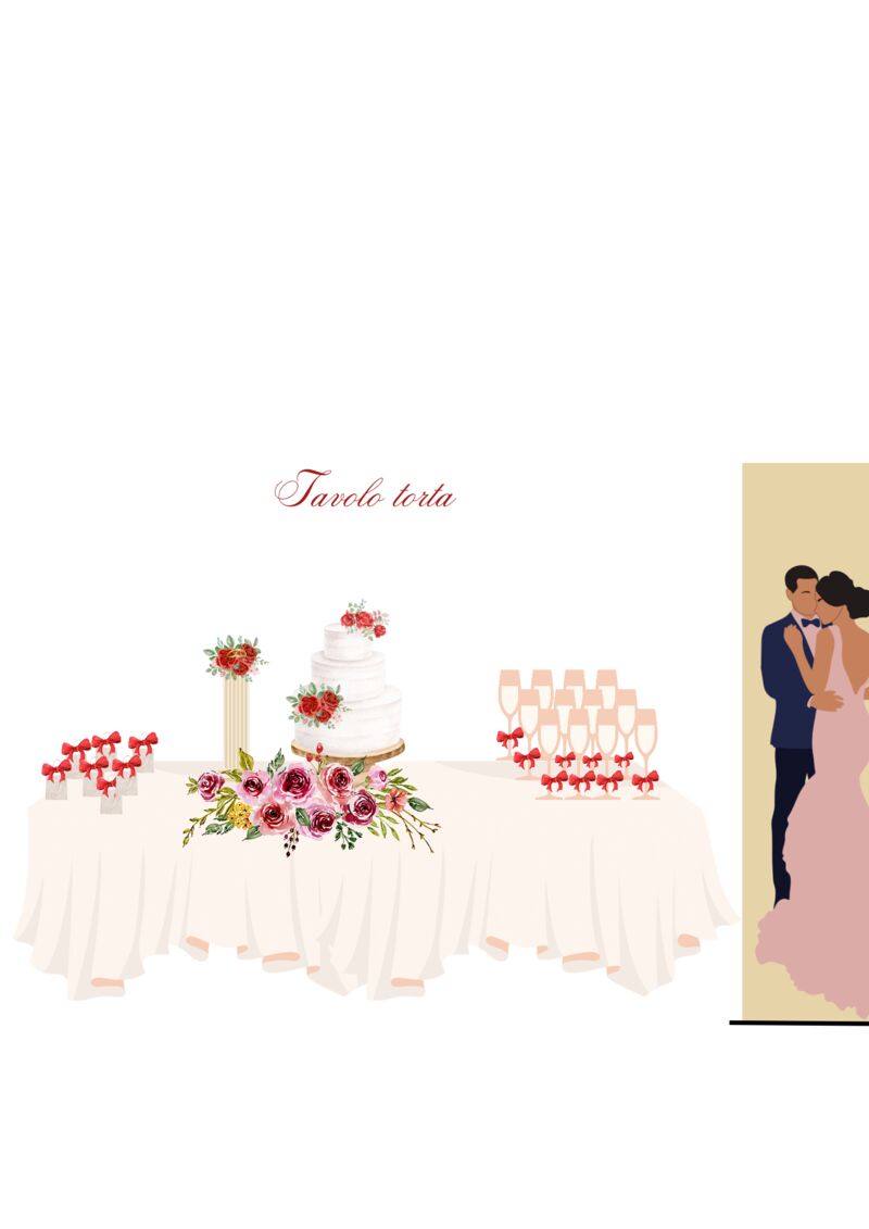 Tavolo torta wedding 