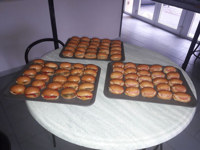 Petits pain viennois pour apéritif dinatoire