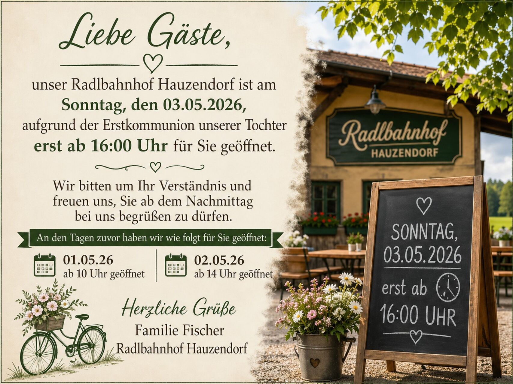 Sonderöffnungstag