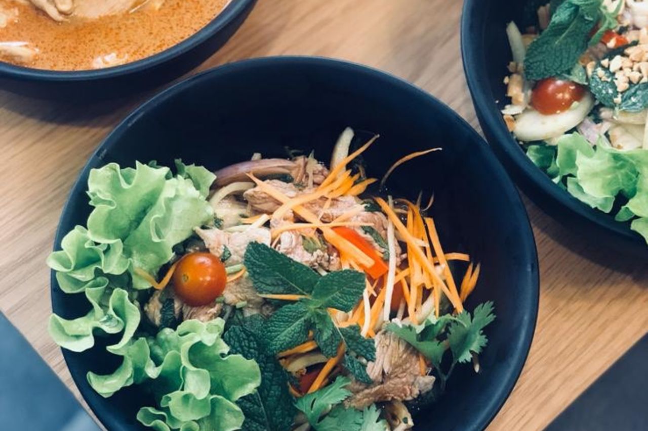 mak&thai salade papaye halal restaurant thaïlandais et japonais