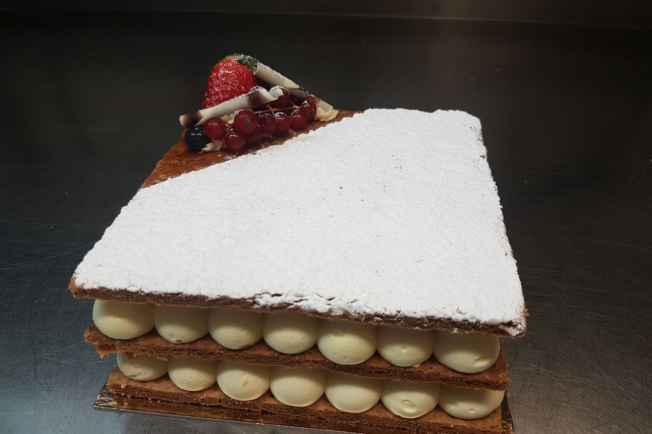 Le millefeuille aux fraises