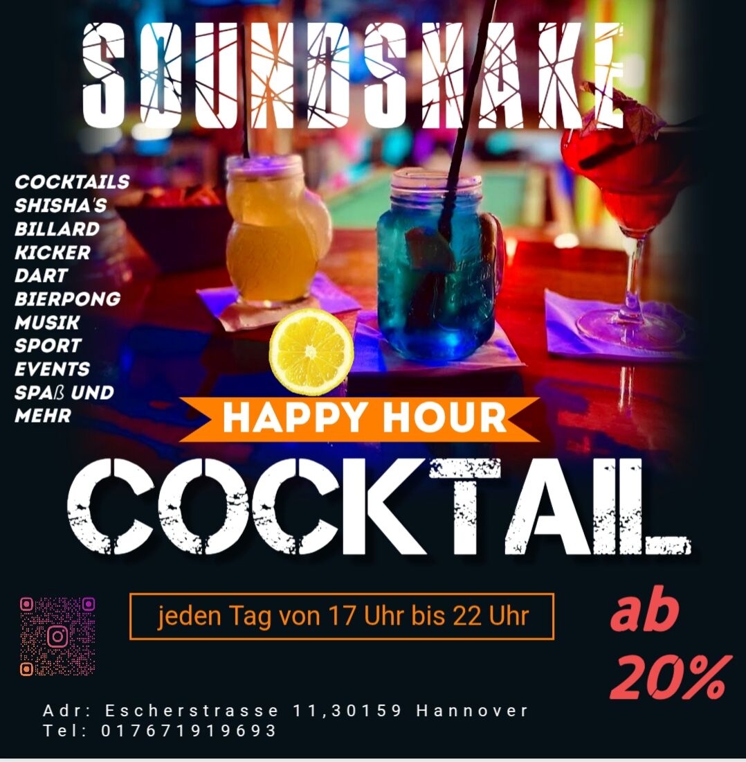 Cocktails happy hour 