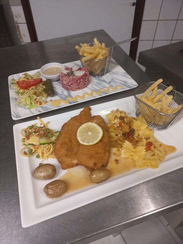 l'escalope pané et tartare 