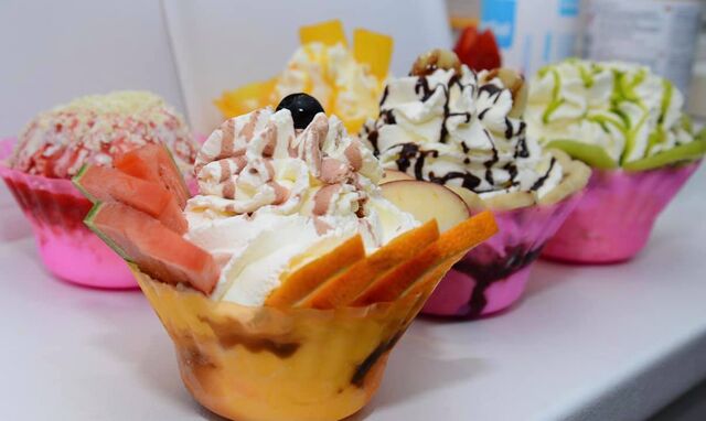 Unsere diverse Eisbecher auf einem Blick