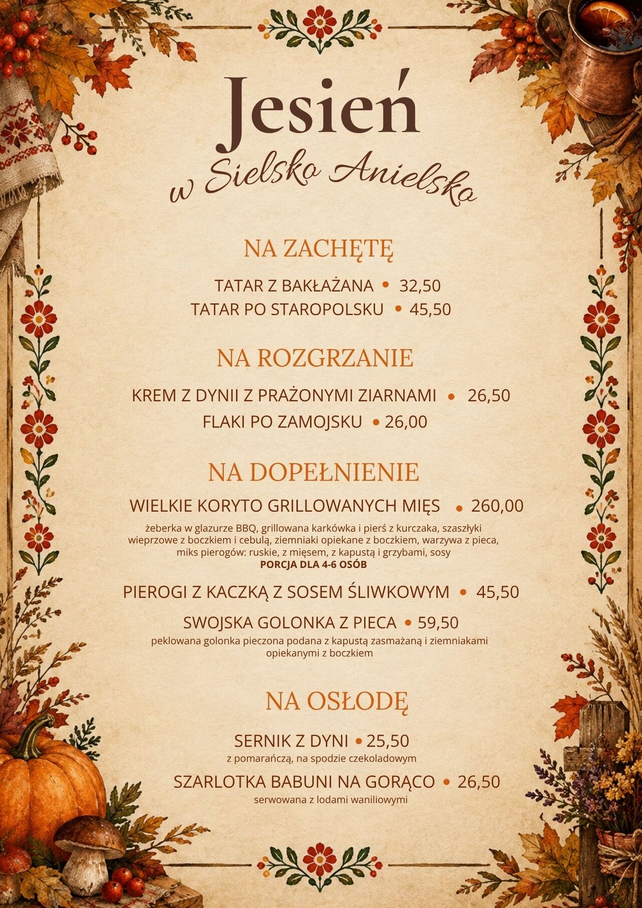 Nowe Jesienne Menu