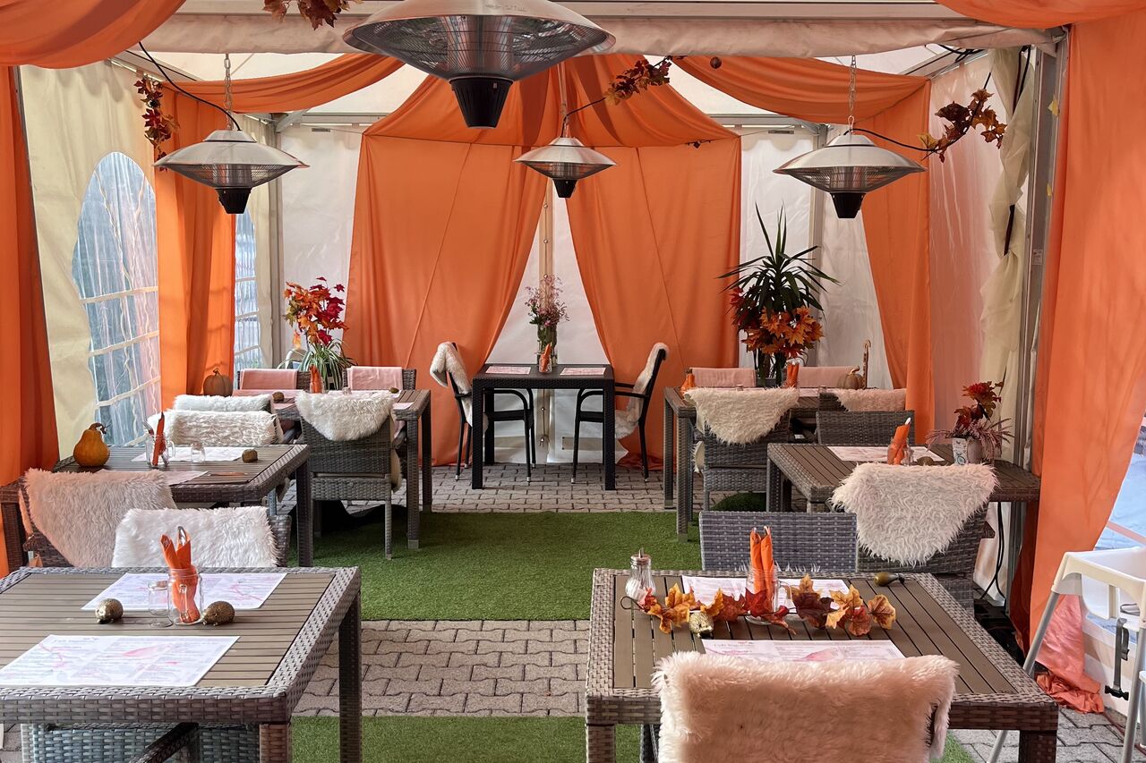 beheiztes Pagodenzelt