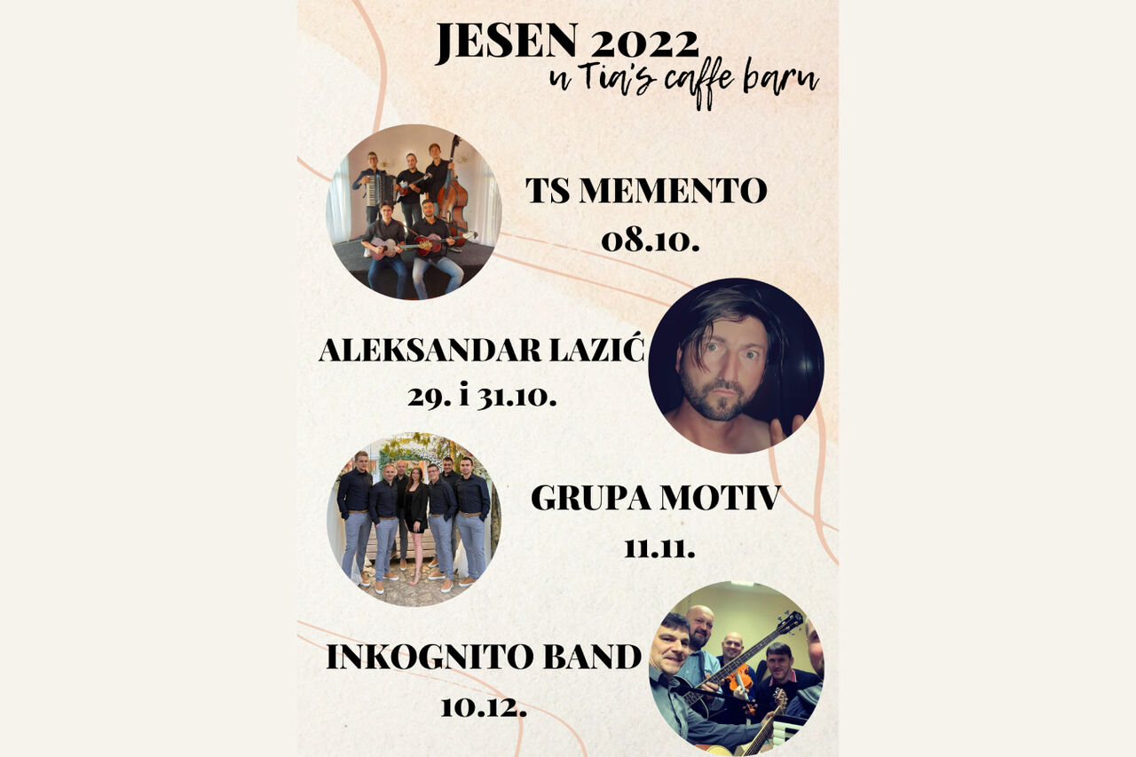 Jesenski događaji u Tia's 2022