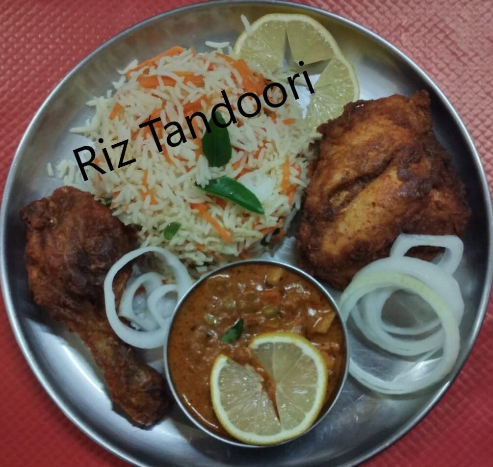 riz tandoori poulet