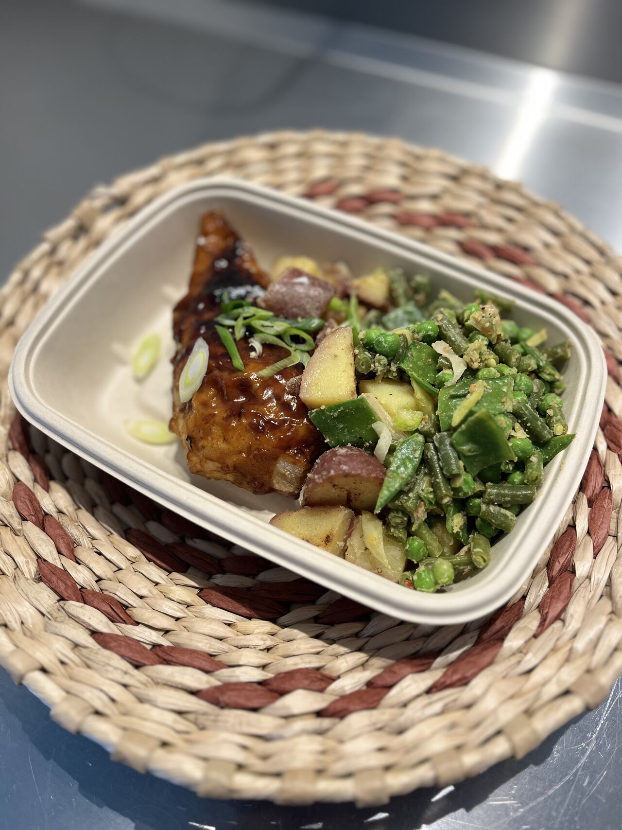 Ballottine de légumes, pommes de terre,légumes verts 
