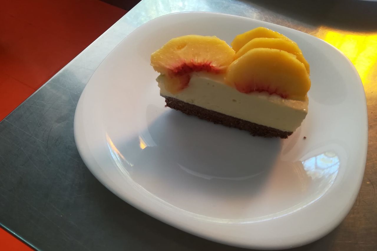 Cheesecake alle pesche