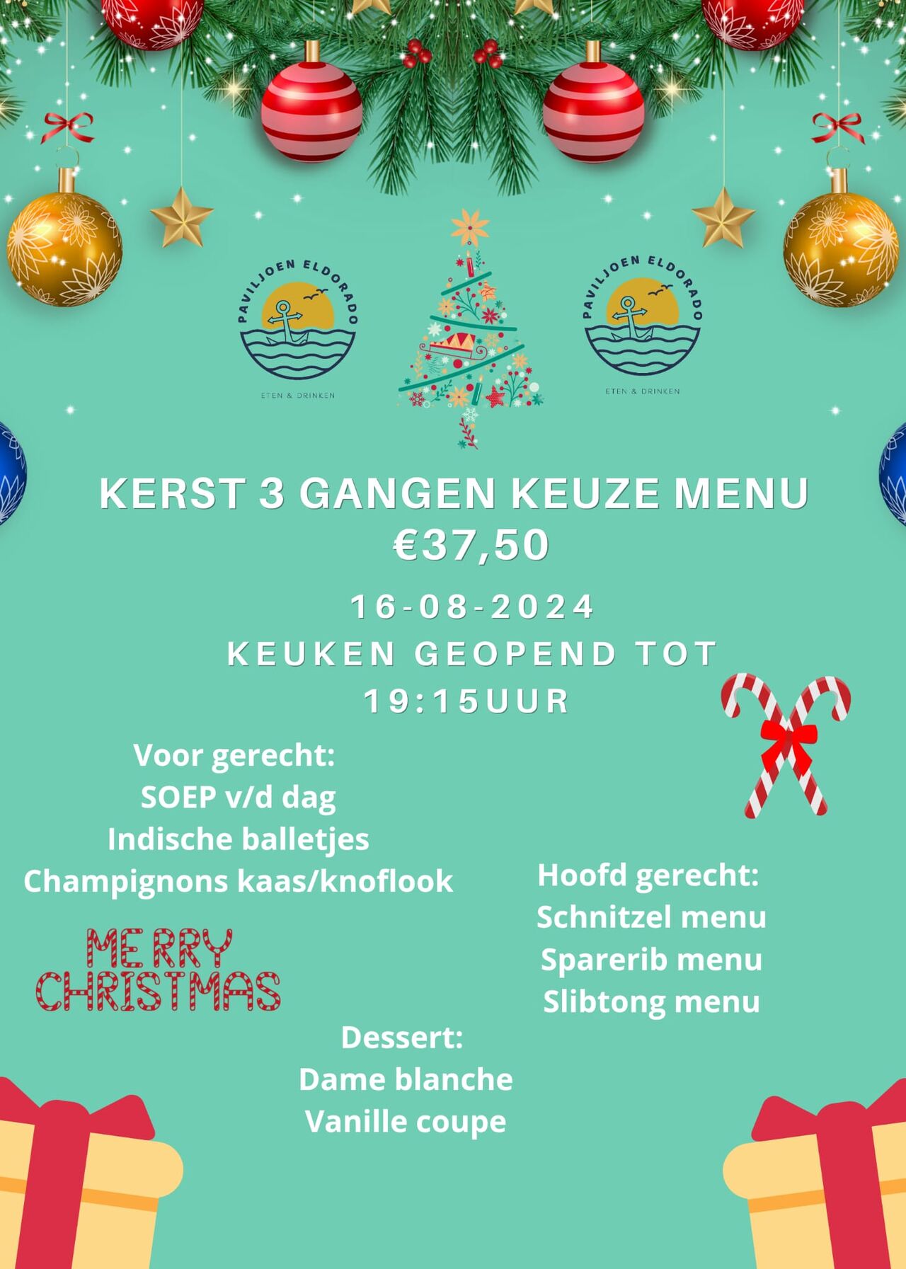 Kerstmenu