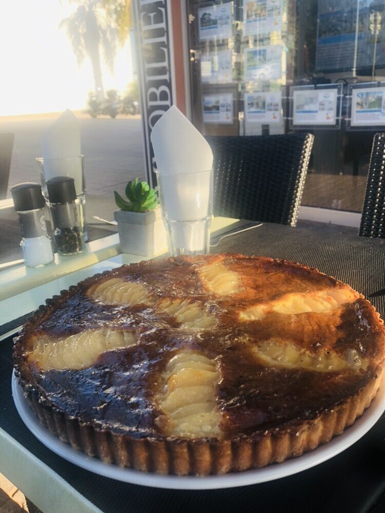Tarte poire et crème d’amande maison