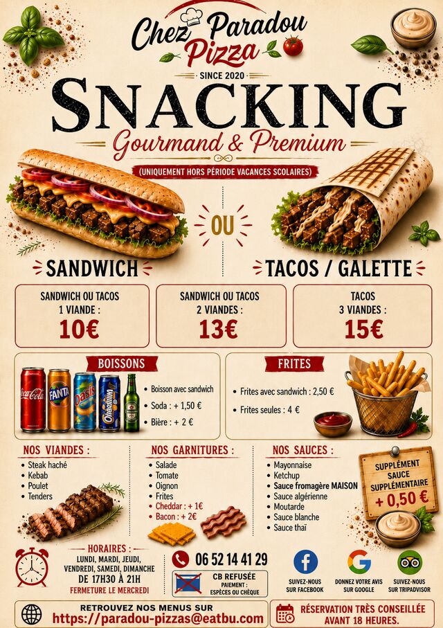 l 'offre snacking