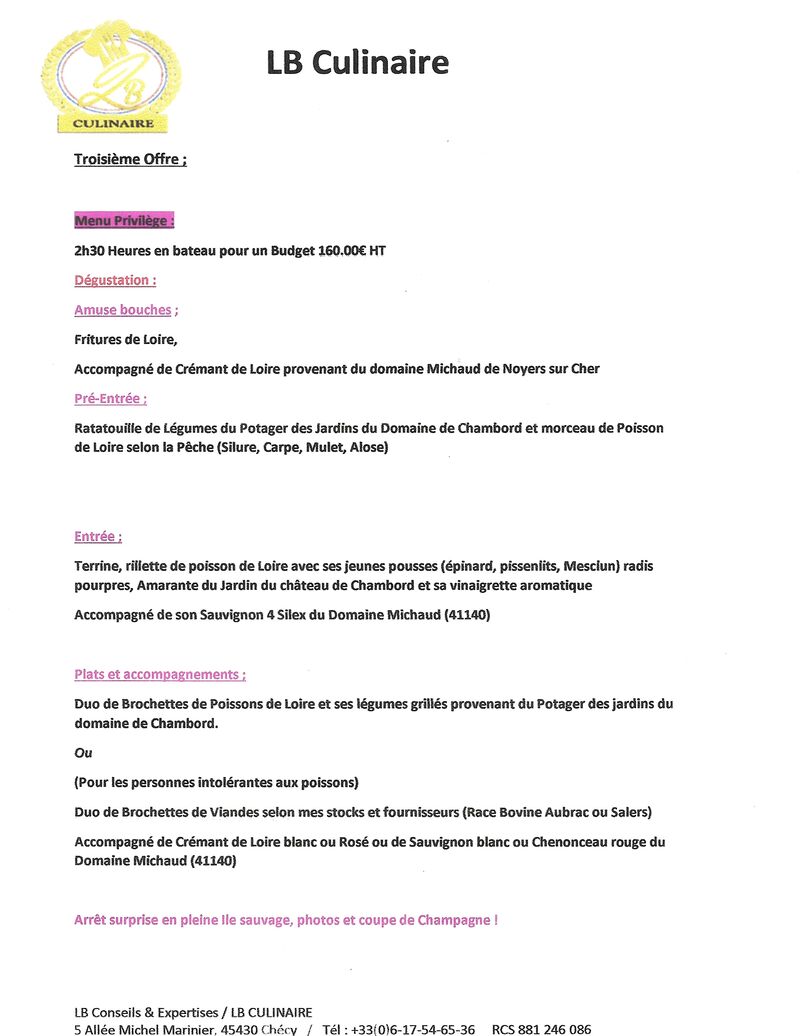 Formule Privilège 1/2