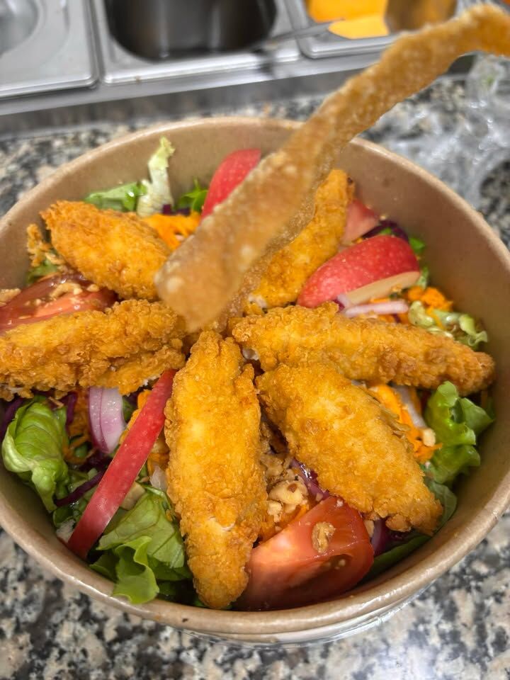 salade au croustillant de poulet 