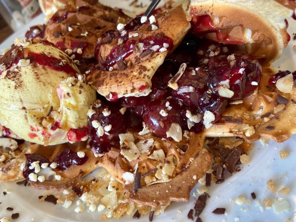 Kirsch Vanille Waffel