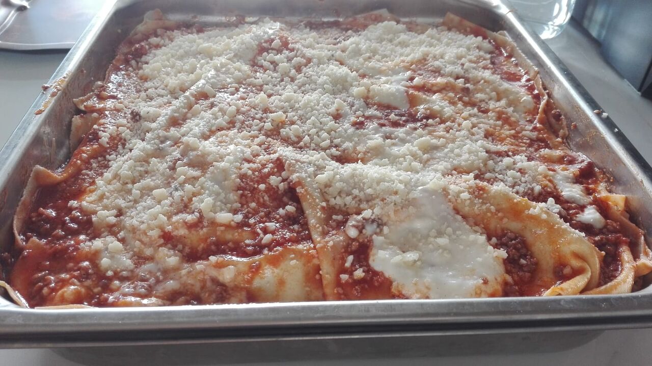 Lasagne prêt pour le four...