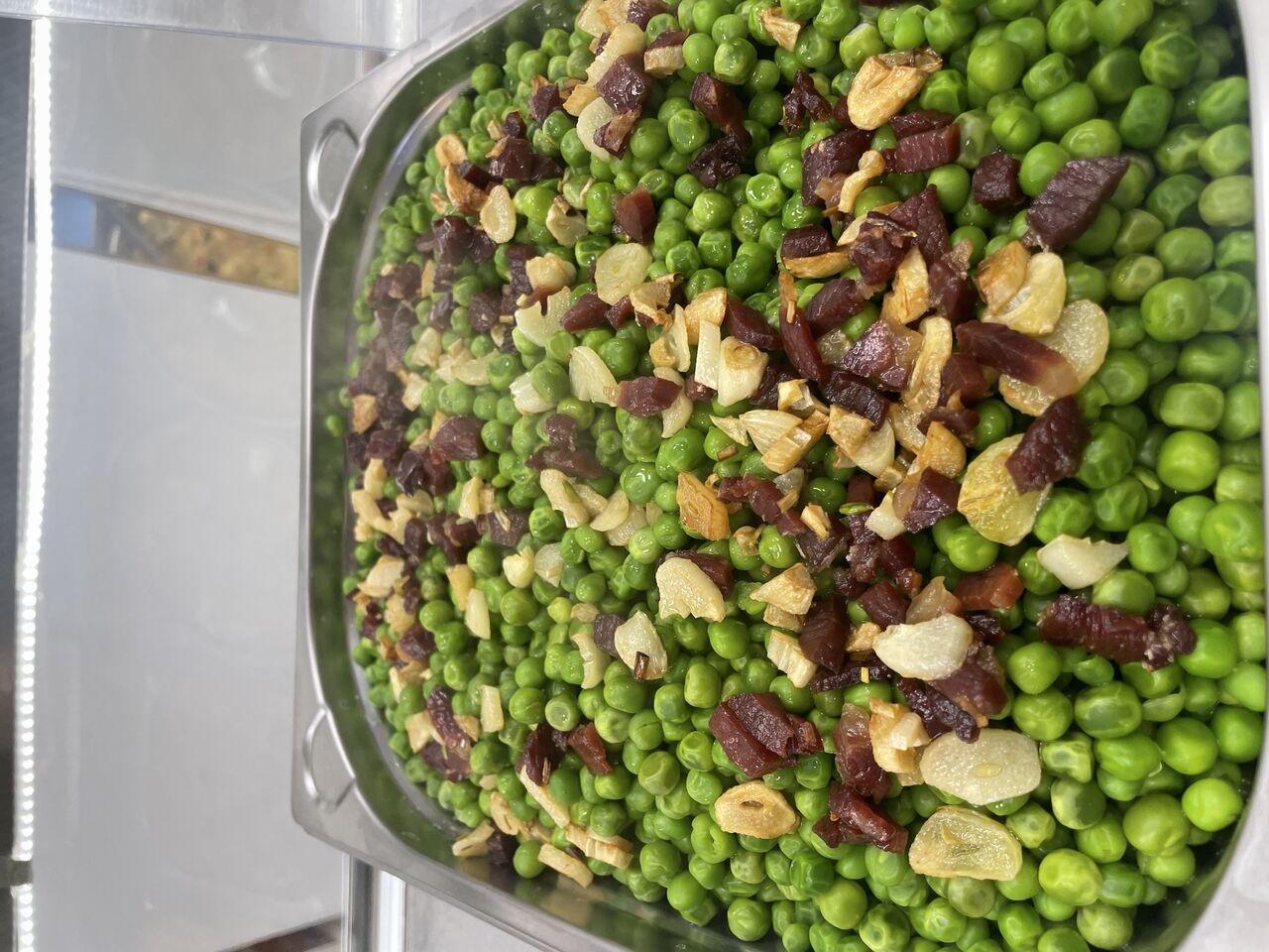 Guisantes con jamón 