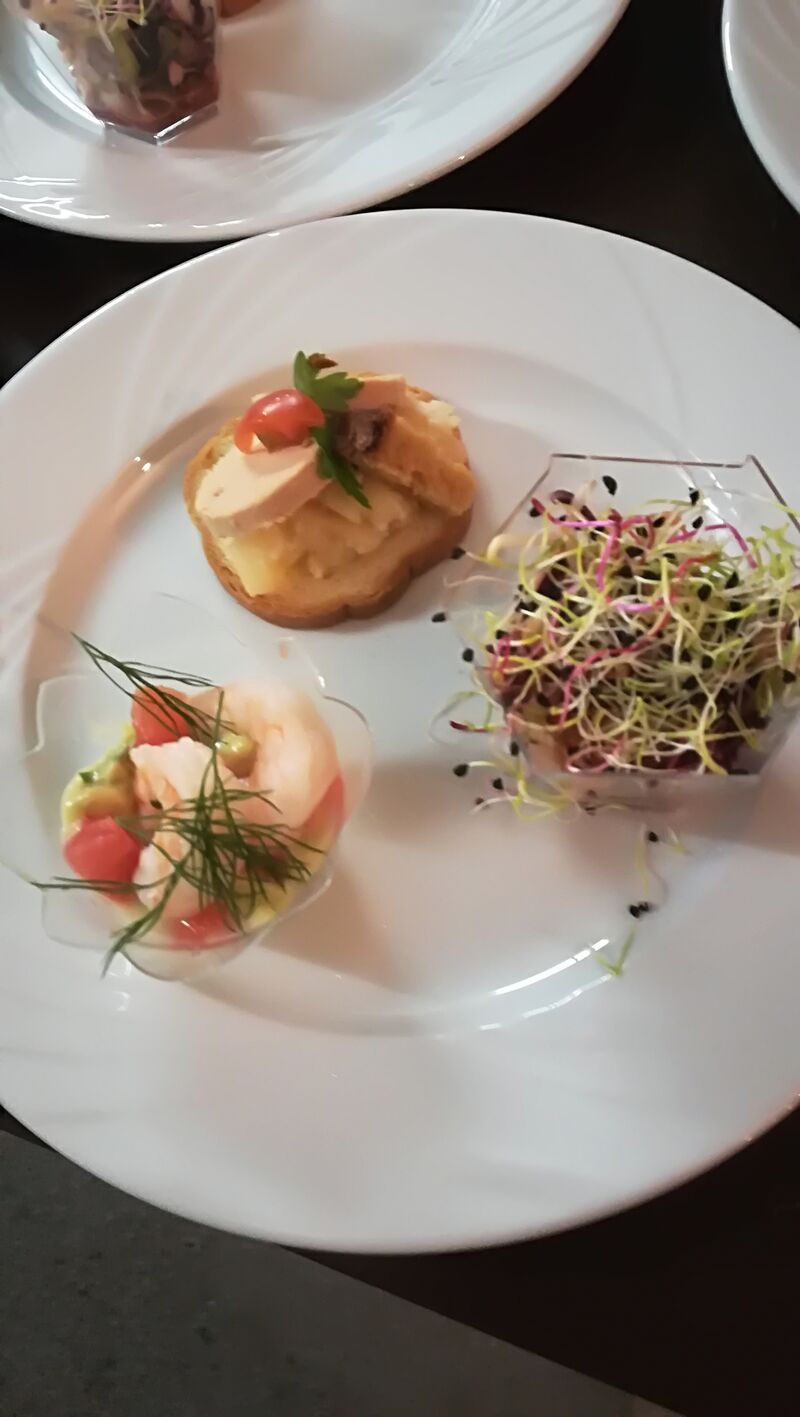 Trio d'entrée en verrine 