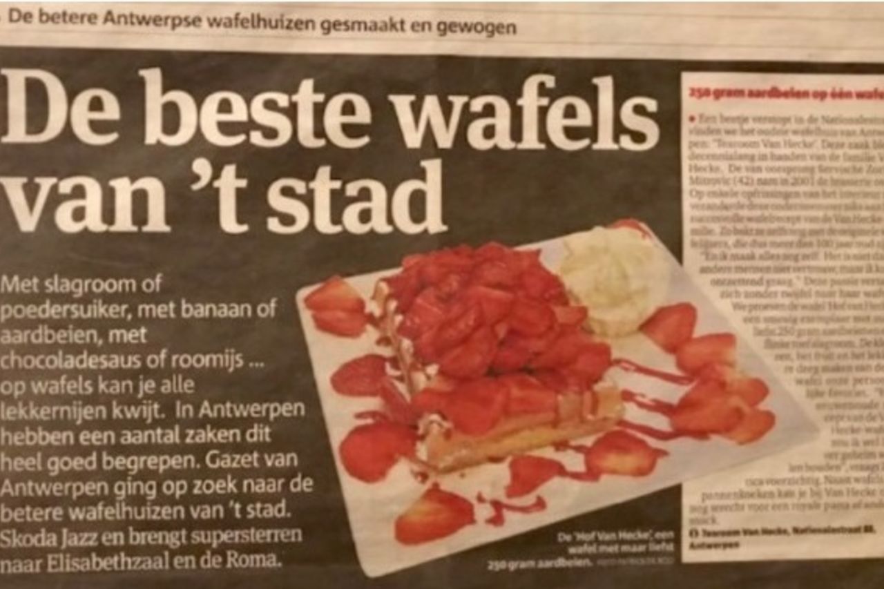 Artikel Gazet Van Antwerpen