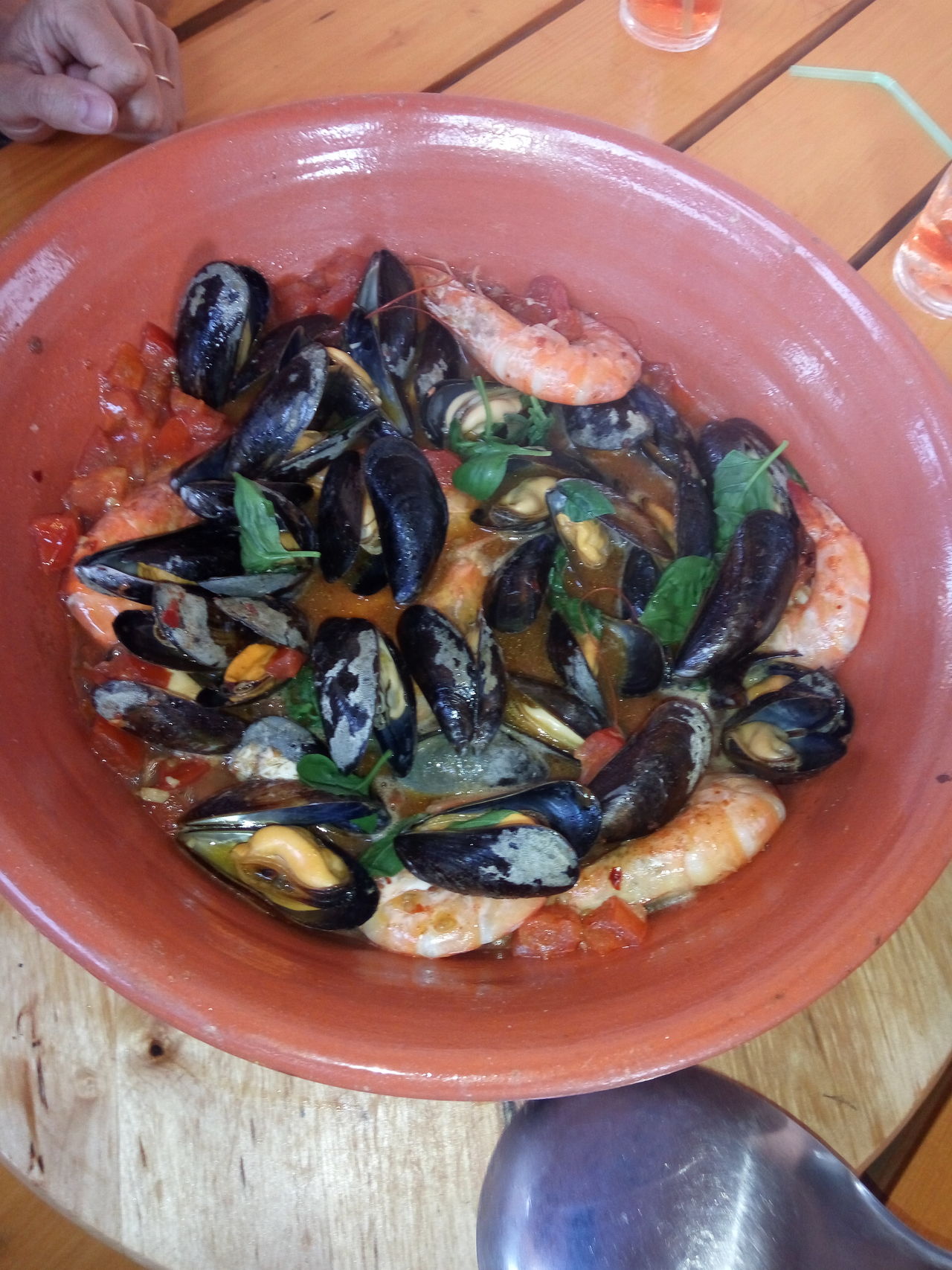 sauté di cozze e gamberi