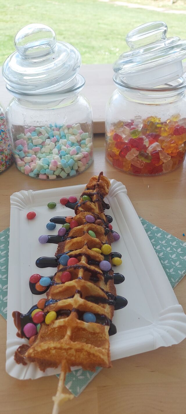 Waffeln mit ganz vielen Toppings