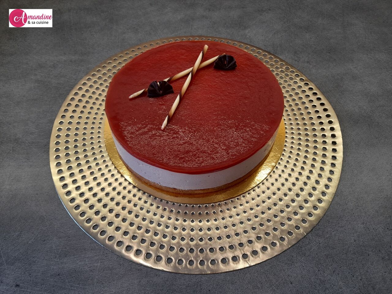 Bavarois à la fraise (12 pers)