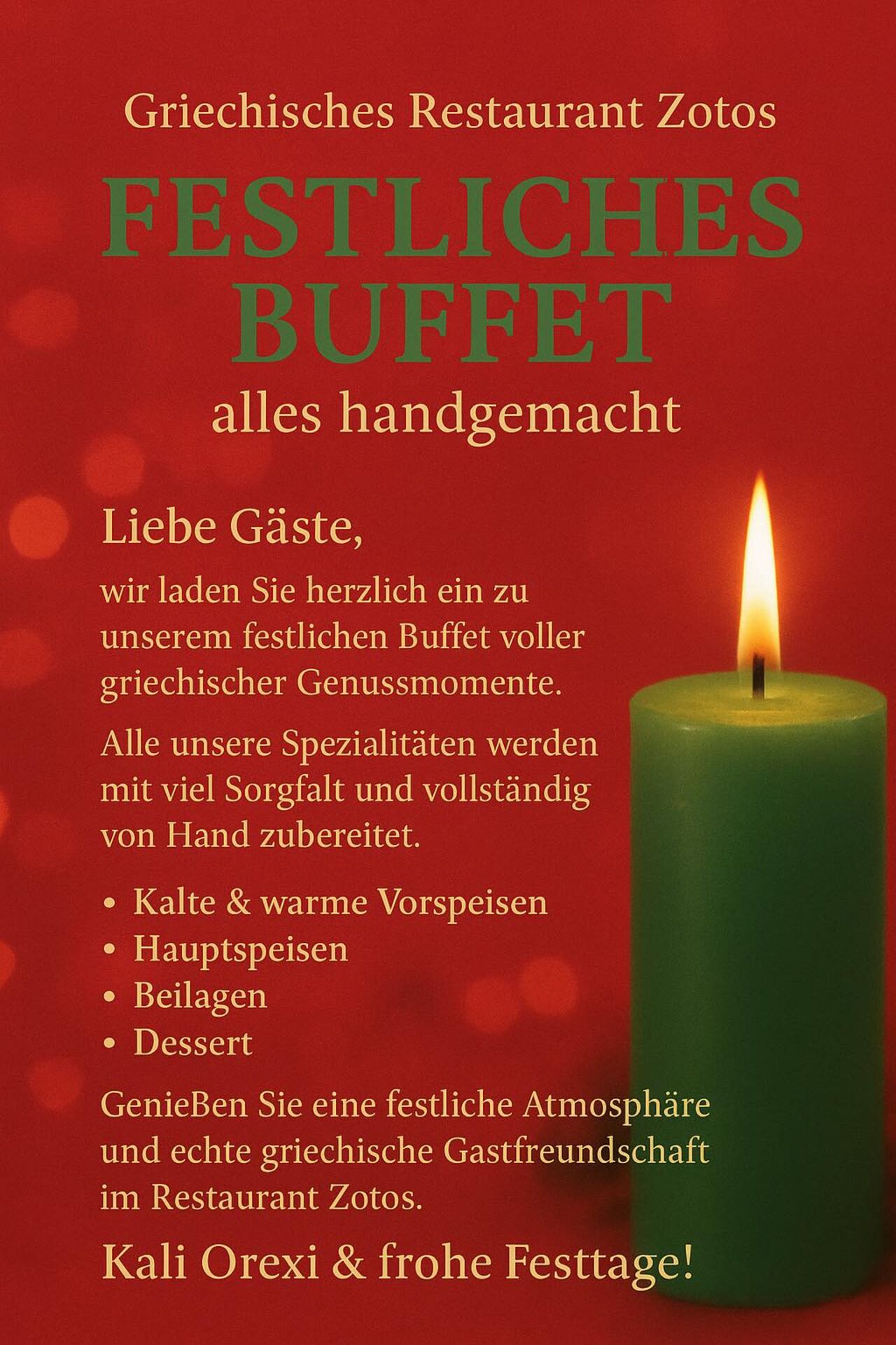 WEIHNACHTSBUFFET