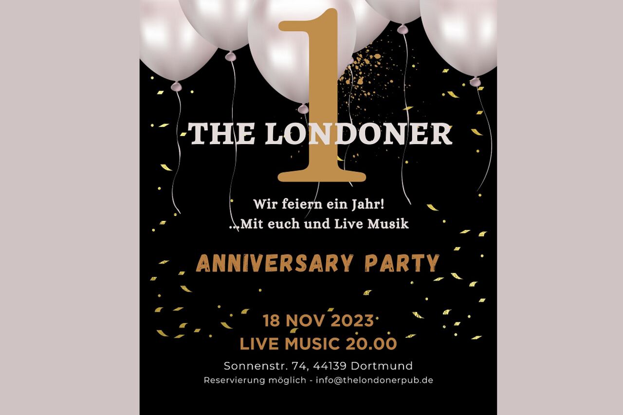18 NOV - 1 Jahr Anniversary Party & Live Musik