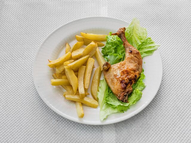 Confits de canard et frites maison