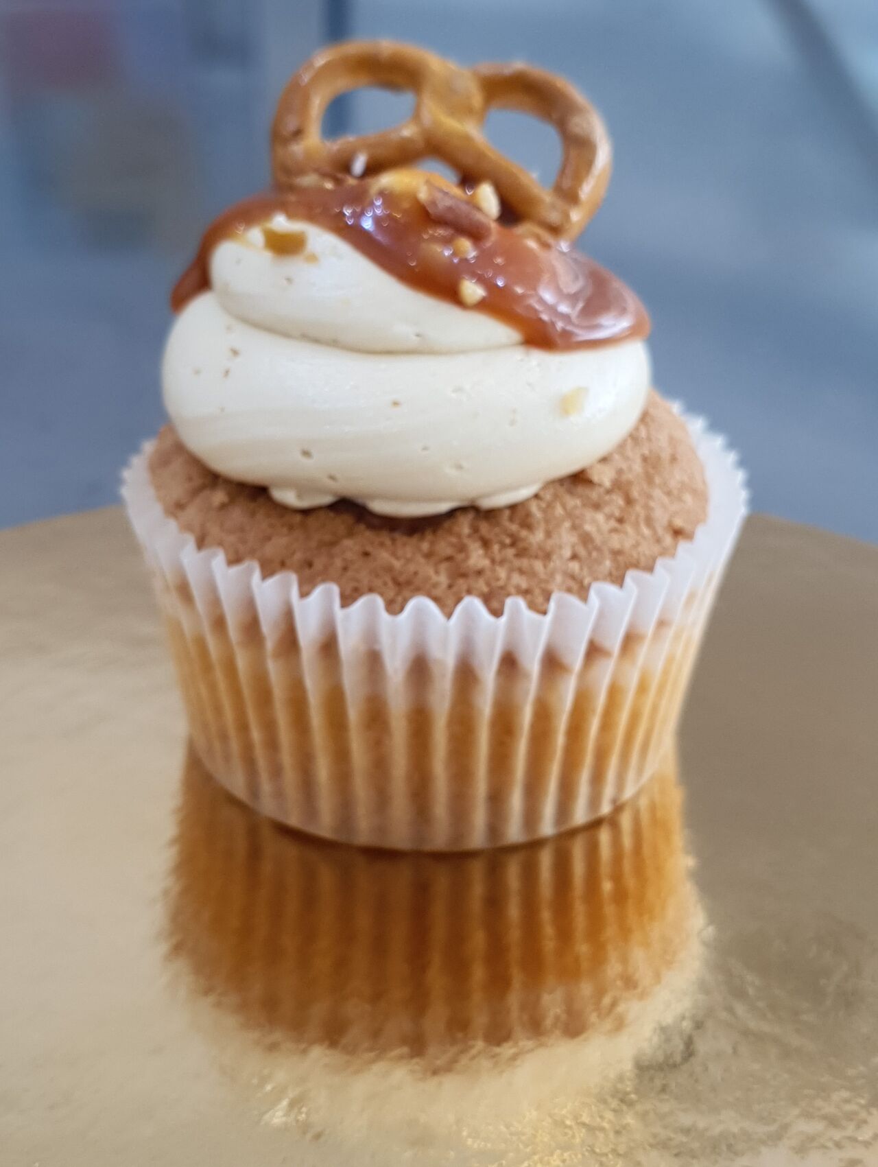 Cupcake-caramel-bretzel