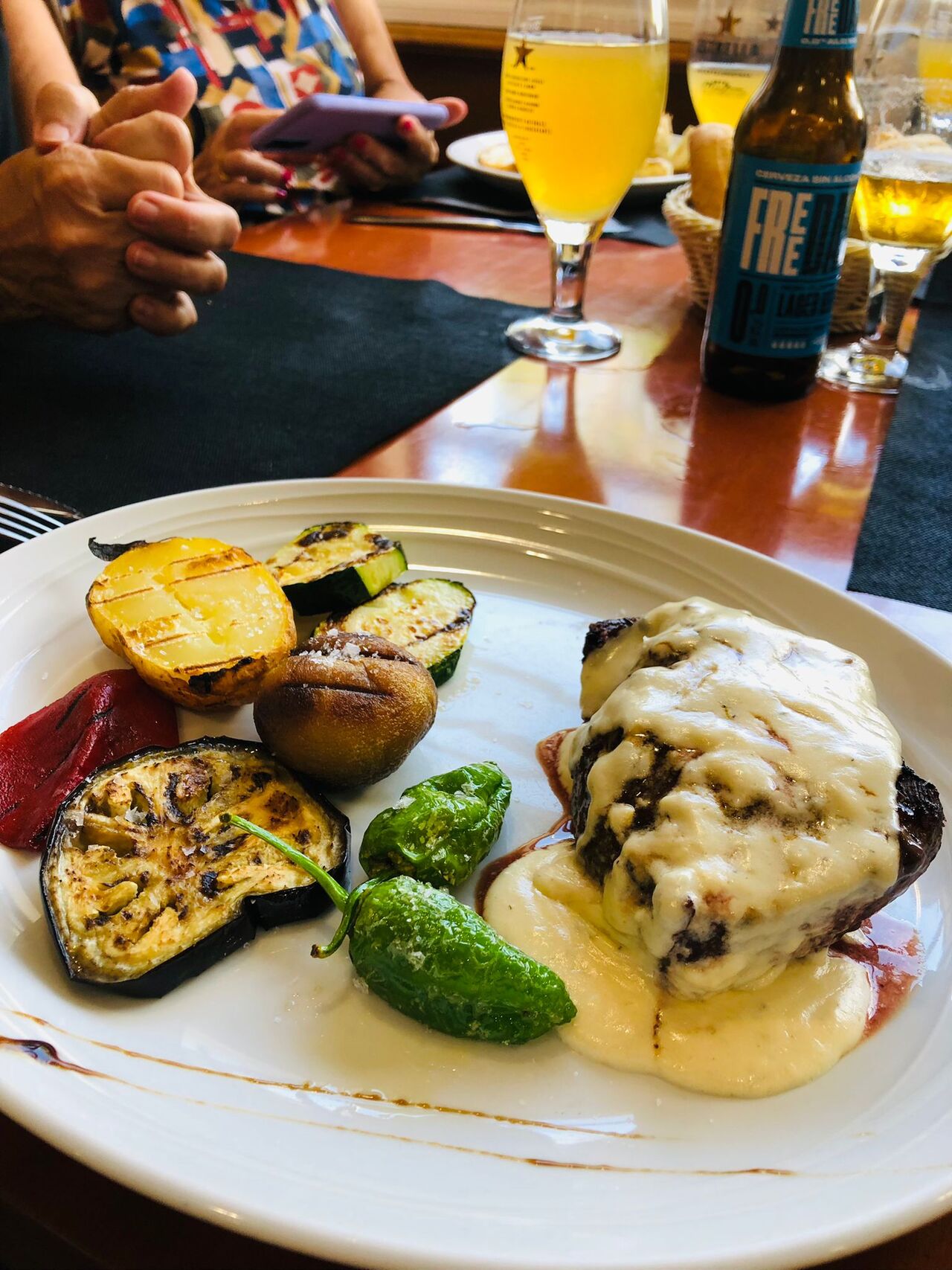 Picaña de ternera al roquefort 