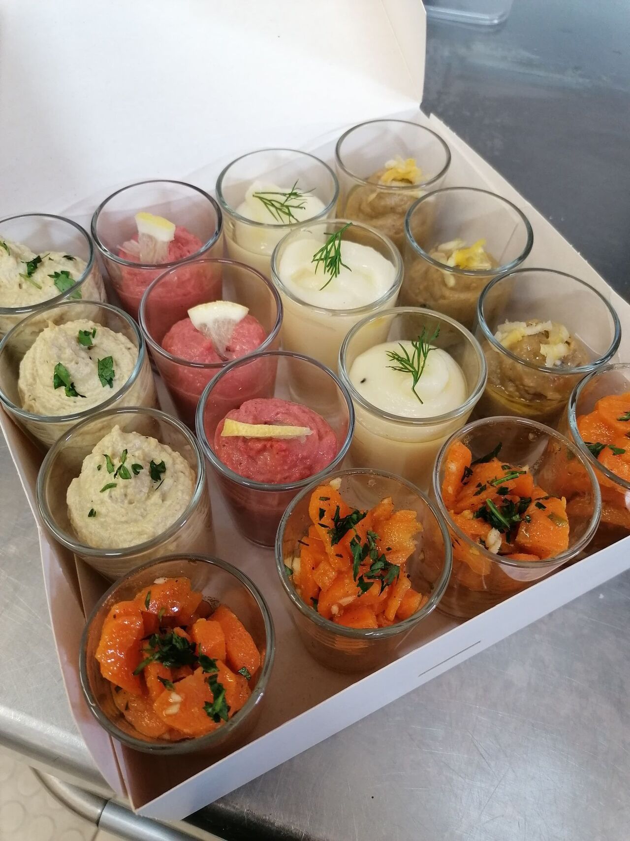 assortiment de verrines