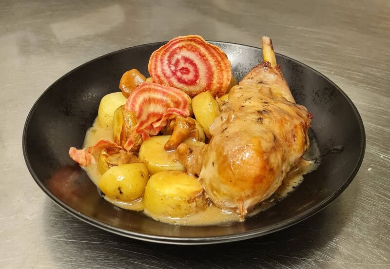 Cuisse de pintade farcie